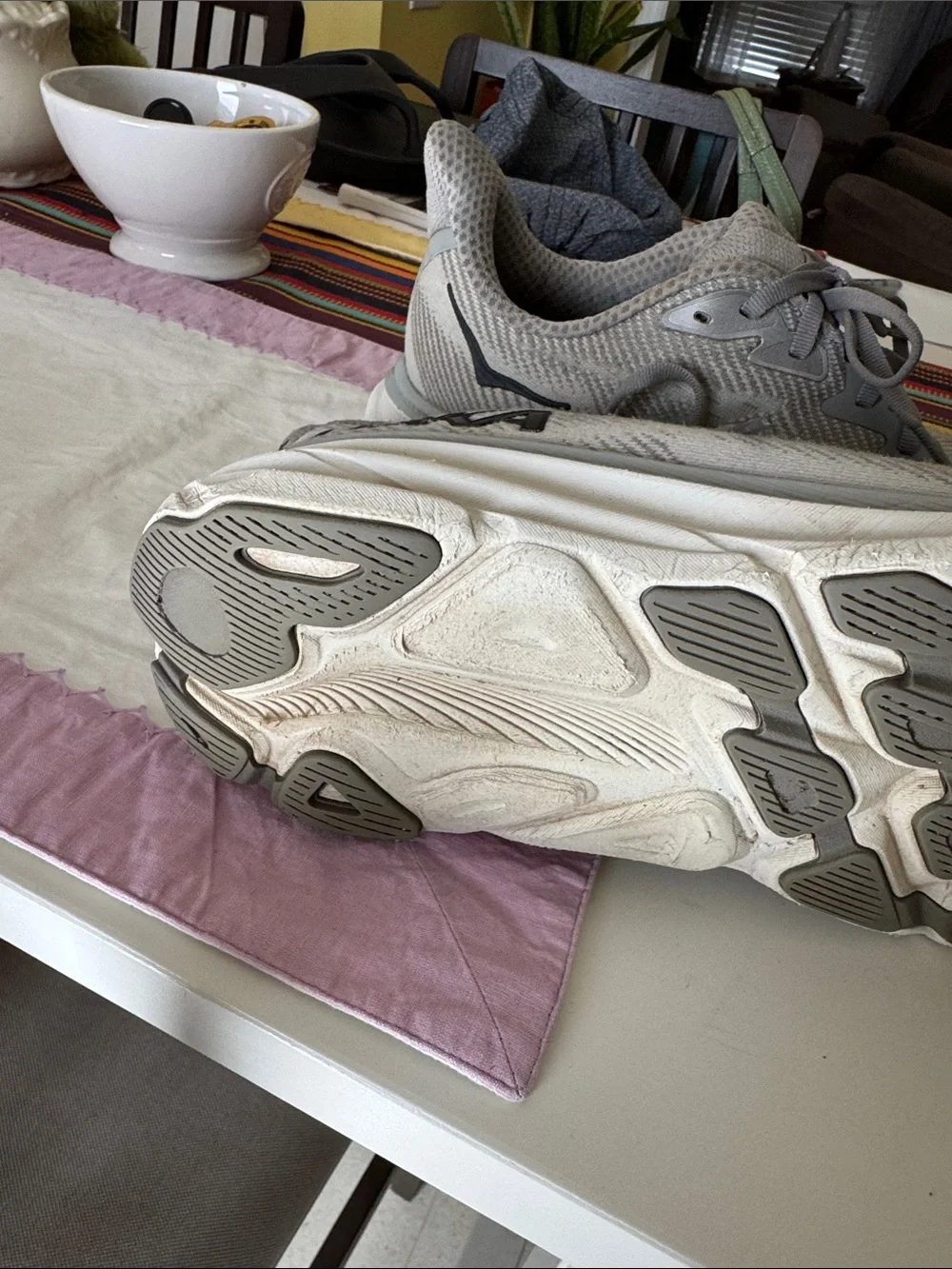 MENS HOKA GRAY SNEAKERS